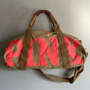 Pink Victorias Secret Duffle Tote Bag